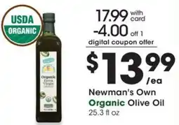 QFC Newman's Own Organic Olive Oil offer