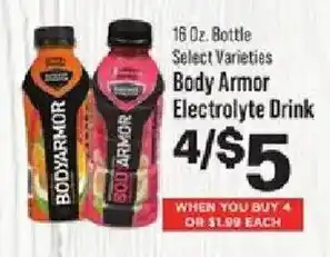 IGA Body Armor Electrolyte Drink offer