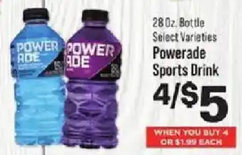 IGA Powerade sports drink offer