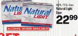 IGA Natural Light Beer offer