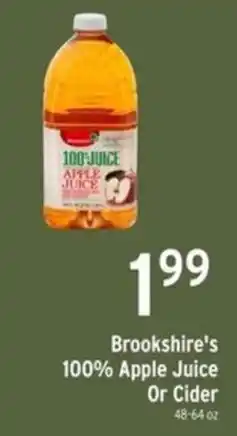 Brookshire's Brookshire's 100% Apple Juice Or Cider offer