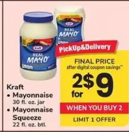 Safeway Kraft Mayonnaise offer