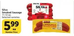 Albertsons Silva Smoked Sausage offer
