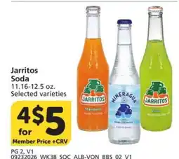 Albertsons Jarritos Soda offer