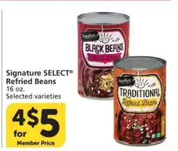 Albertsons Signature Select Refried Beans offer