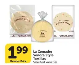 Albertsons La Comadre Sonora Style Tortillas offer
