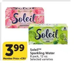 Albertsons Soleil Sparkling Water offer