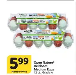 Albertsons Open Nature Heirloom Medium Eggs offer