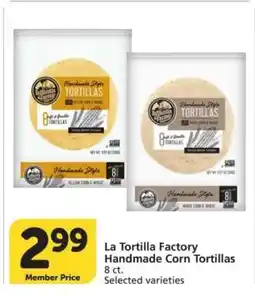 Albertsons La Tortilla Factory Handmade Corn Tortillas offer