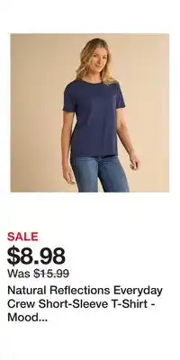 Cabela's Natural Reflections Everyday Crew Short-Sleeve T-Shirt - Mood Indigo - 2X offer