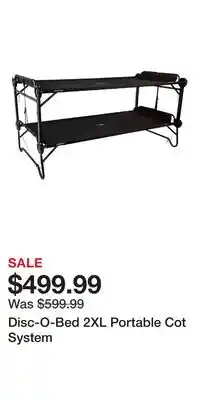 Cabela's Disc-O-Bed 2XL Portable Cot System offer