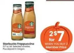 Safeway Starbucks Frappuccino offer