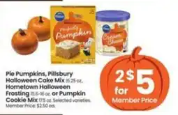 Safeway Pie Pumpkins, Pillsbury Halloween Cake Mix or Pumpkin Cookie Mix offer