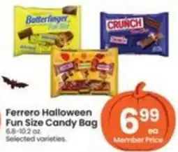 Safeway Ferrero Halloween Fun Size Candy Bag offer