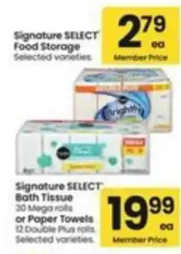 Safeway Signature SELECT Food Storage offer