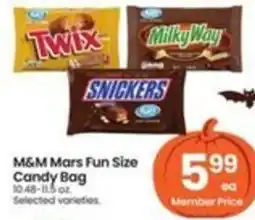 Safeway M&M Mars Fun Size Candy Bag offer