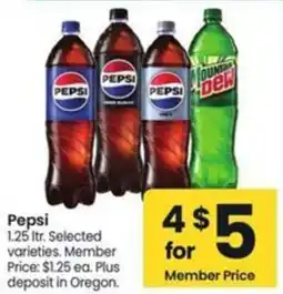 Safeway Pepsi selected varieties offer