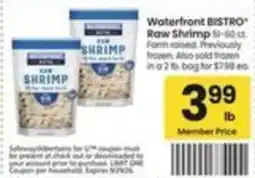 Safeway Waterfront Bistro Raw Shrimp offer