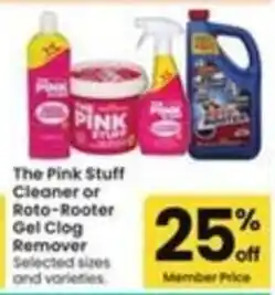 Safeway The Pink Stuff Cleaner or Roto-Rooter Gel Clog Remover offer