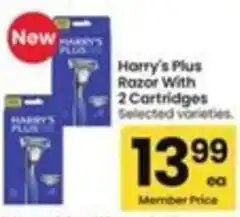 Safeway Harry's Plus Razor offer