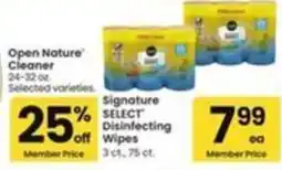 Safeway Open Nature Cleaner offer