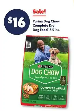 Family Dollar Purina Dog Chow Complete Dry Dog Food offer