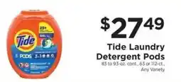 ShopRite Tide laundry detergent pods offer