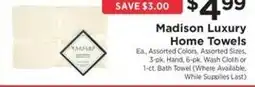 ShopRite Madison Luxury Home Towels offer