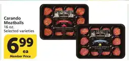 Albertsons Carando Meatballs offer