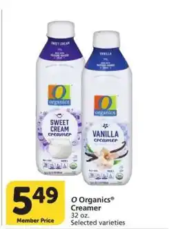 Albertsons O Organics Creamer offer