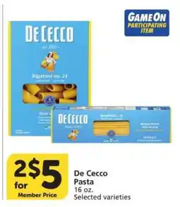 Albertsons De Cecco Pasta offer