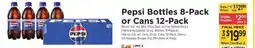 ShopRite Pepsi Bottles 8-Pack or Cans 12-Pack offer