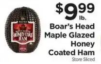 ShopRite Boar's Head Maple Glazed Honey Coated Ham offer