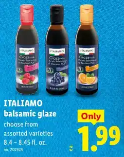 Lidl Italiamo balsamic glaze offer
