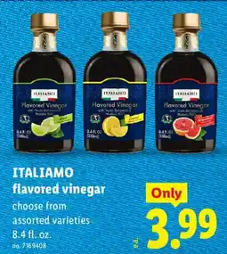 Lidl Italiamo flavored vinegar offer