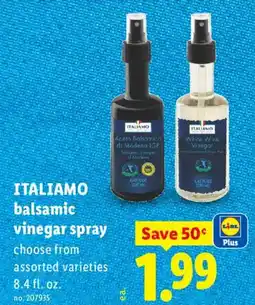 Lidl Italiamo balsamic vinegar spray offer