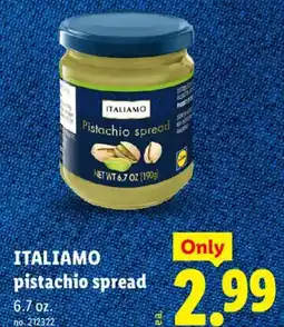 Lidl Italiamo pistachio spread offer