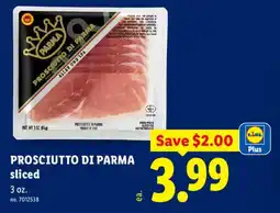 Lidl Prosciutto di Parma sliced offer