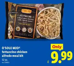 Lidl O'sole mio fettuccine chicken alfredo meal kit offer
