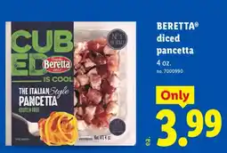 Lidl Beretta diced pancetta offer