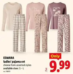 Lidl Esmara ladies' pajama set offer