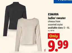 Lidl Esmara ladies' sweater offer