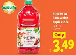 Lidl Solevita honey crisp apple cider offer