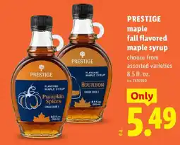 Lidl Prestige maple fall flavored maple syrup offer