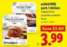 Lidl Lidl pulled bbq pork / chicken offer