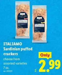 Lidl Italiamo Sardinian puffed crackers offer