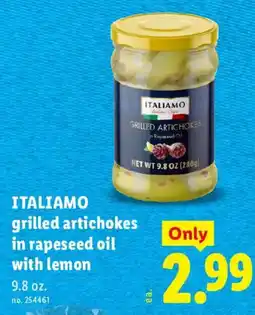 Lidl Italiamo grilled artichokes in rapeseed oil with lemon offer