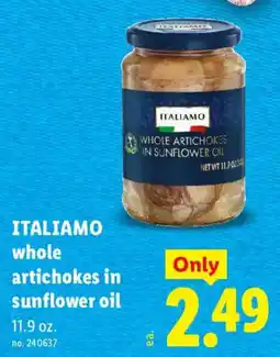 Lidl Italiamo whole artichokes in sunflower oil offer