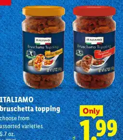Lidl Italiamo bruschetta topping offer