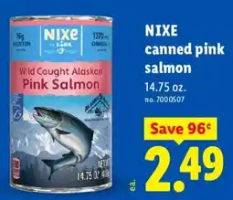 Lidl Nixe canned pink salmon offer